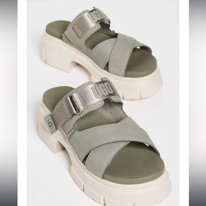 NWOT UGG Women's Ashton Slide Sandal Size 8 moss green